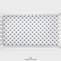 White Nautical Turtles Personalized Crib Sheet