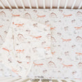 Woodland Animals Personalized Crib Sheet