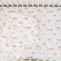 Woodland Animals Personalized Crib Sheet