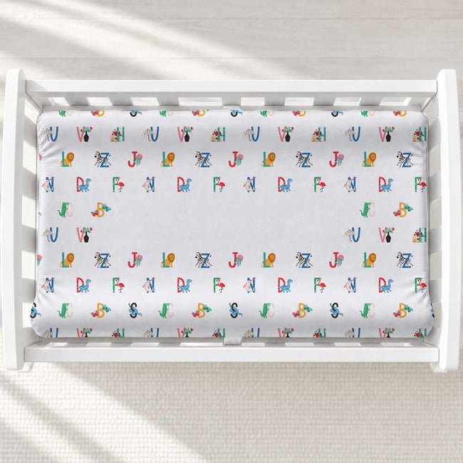 Alphabet Adventures Personalized Changing Pad Cover
