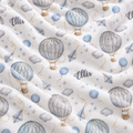 Hot air balloon personalized baby blanket - Caiden Designs