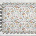 Boho Rose Adventures - Floral Personalized Crib Sheet