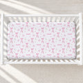 Butterfly Ballet Personalized Crib Sheet