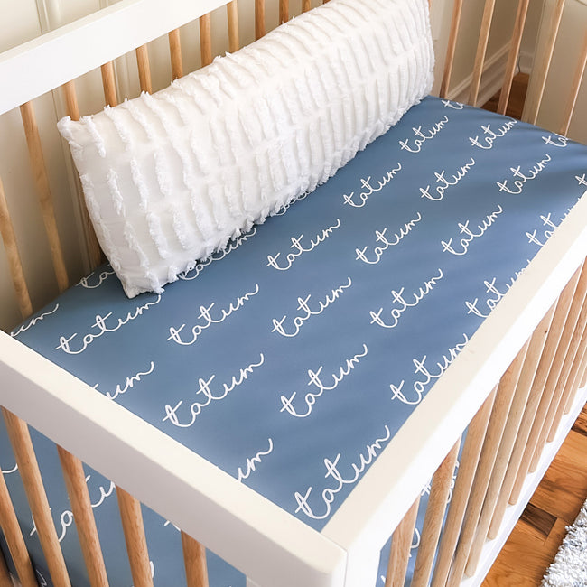 Design Your Own Name Personalized Crib Sheet