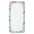 Personalized Christmas truck twin fitted sheet with tree, bunny and presents