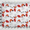 Dalmatian Firefighter Personalized Crib Sheet