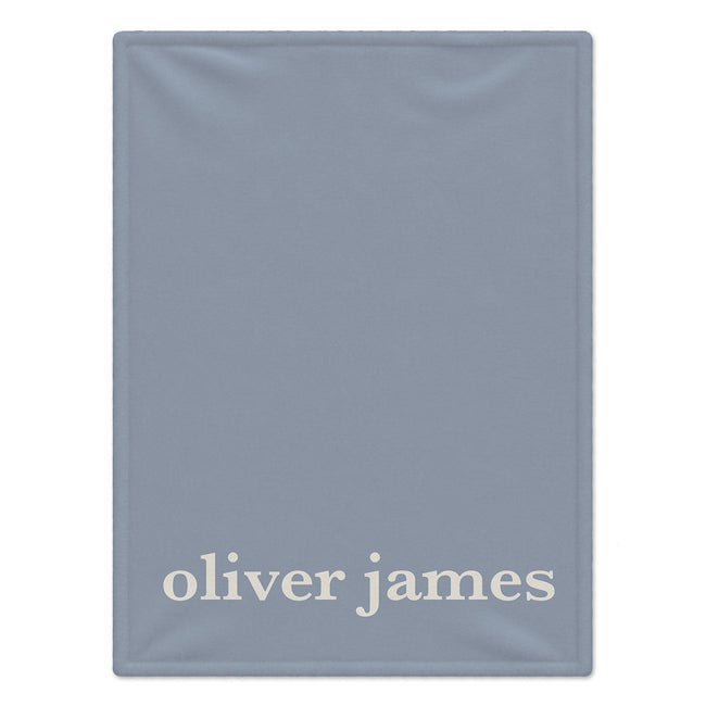 Classic Personalized Name Baby Blanket