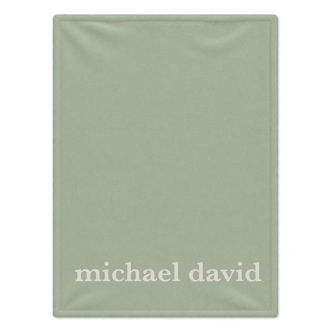 Classic Personalized Name Baby Blanket
