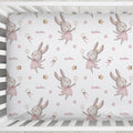 Fairy Bunny Wishes Personalized Crib Sheet