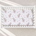 Fairy Bunny Wishes Personalized Crib Sheet