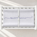 Handwritten Personalized Changing Pad Cover, featuring your baby’s name in a sweet handwritten style for a simple, meaningful nursery touch.