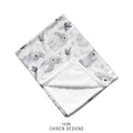 Monochrome Watercolor Bunny Blanket