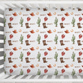 Little Buckaroo - Cowboy Personalized Crib Sheet