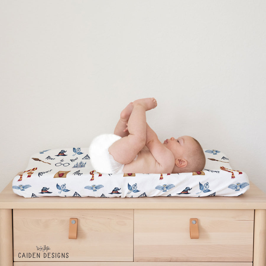 Personalized Wizard Changing Pad Cover