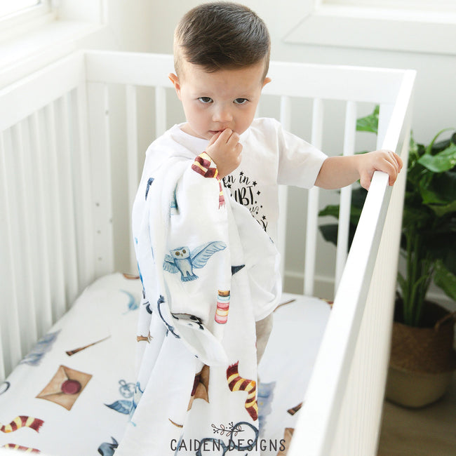 Personalized Wizard Crib Sheet