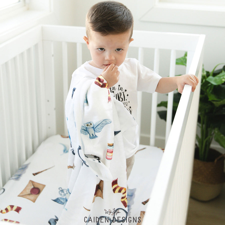 Personalized Wizard Crib Sheet