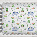 Pond Friends Personalized Crib Sheet