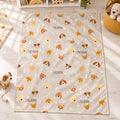 Personalized Dog Baby Blanket. Playful puppies and cheerful little accents surround a custom name in warm, cozy colors.
