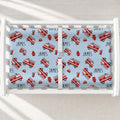 Red Fire Trucks Personalized Changing Pad Cover, featuring bright fire trucks and baby’s name for a fun, adventurous nursery touch.