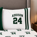 Varsity Stripe Personalized Name & Number Pillowcase