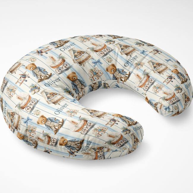 Vintage Teddy Bear Personalized Nursing Pillow Cover