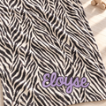 Personalized Zebra Print Baby Blanket