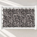 Personalized Zebra Print Changing Pad Cover – Lilac Name