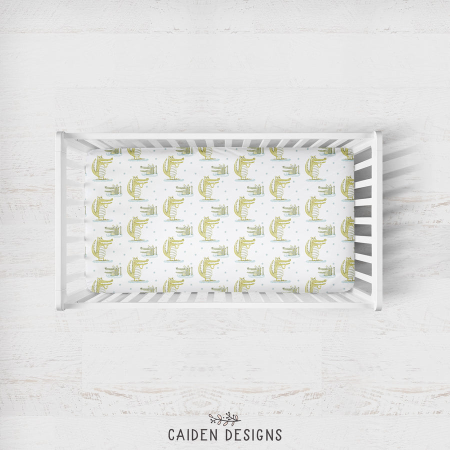 Alligator crib sheet Clearance