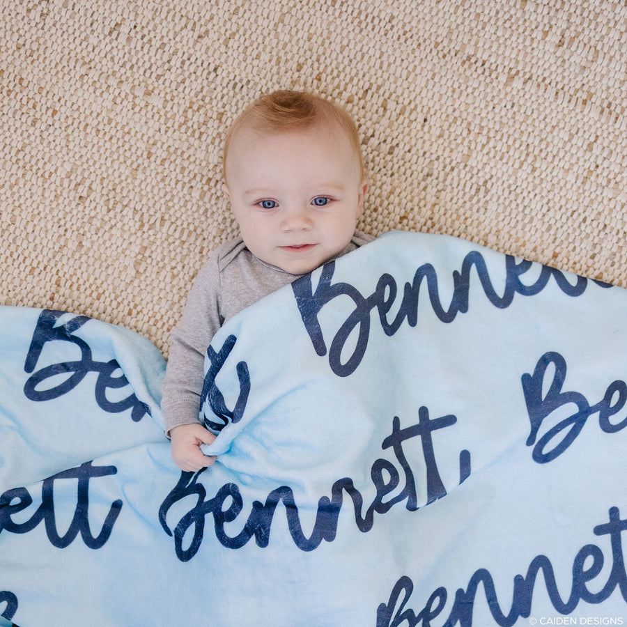 Berry Personalized Name Blanket