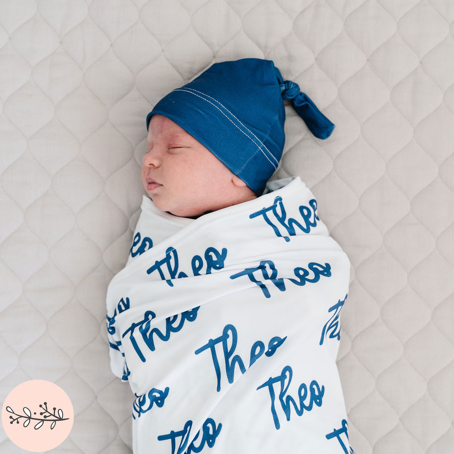 Berry Personalized Name Baby Swaddle Blanket