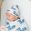 Berry Personalized Name Baby Swaddle Blanket