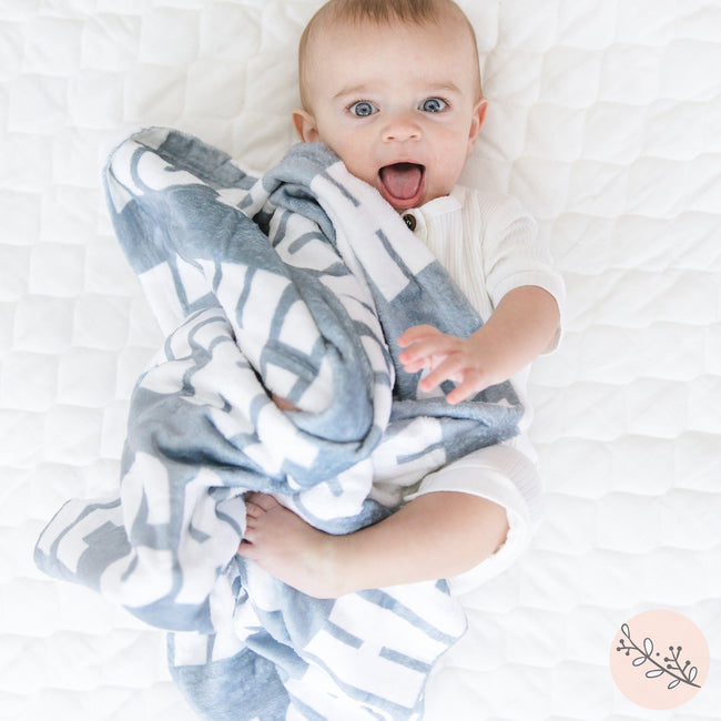 Bold Block Name Blanket