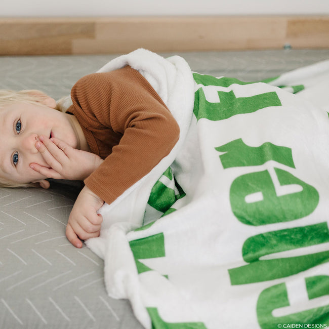 Bold Block Name Blanket