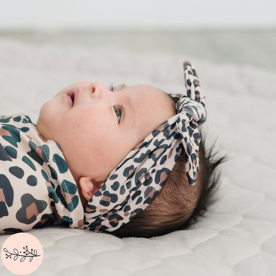 Leopard Print Knotted Baby Headband