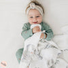 Personalized Girl/Boy Bunny Baby Blanket