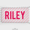 Candy Stripes Personalized Crib Sheet