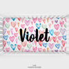 Valentine's Hearts Personalized Crib Sheet