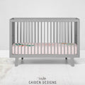 Elegant Peonies Personalized Crib Sheet