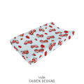 Fire Trucks Personalized Changing Pad Cover
