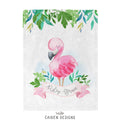 Flamingo Personalized Baby Girl Blanket