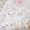 Gentle Watercolor Flowers Personalized Baby Blanket