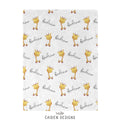 Personalized Giraffe Blanket