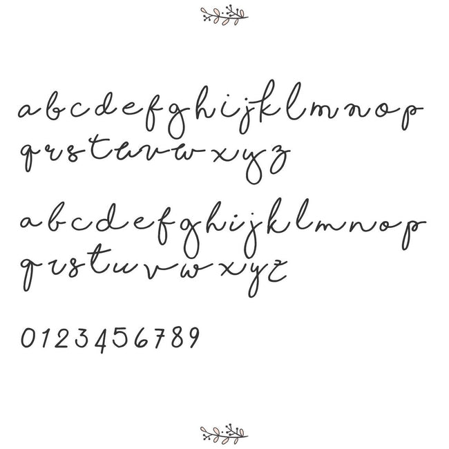 Handwritten Personalized Name Crib Sheet