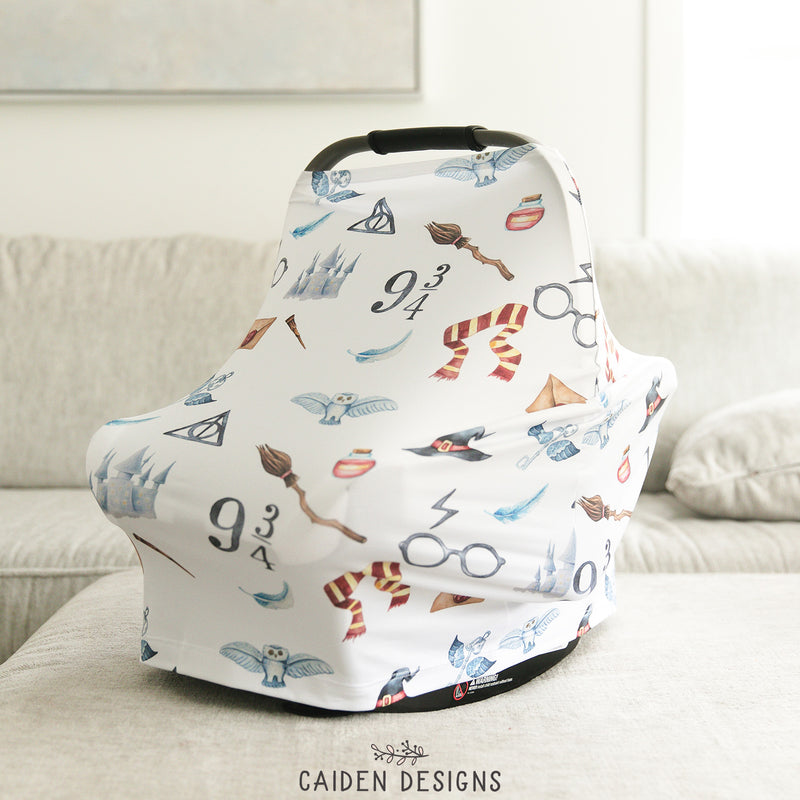 Alligator Baby Car Seat Cover - Caiden Designs
