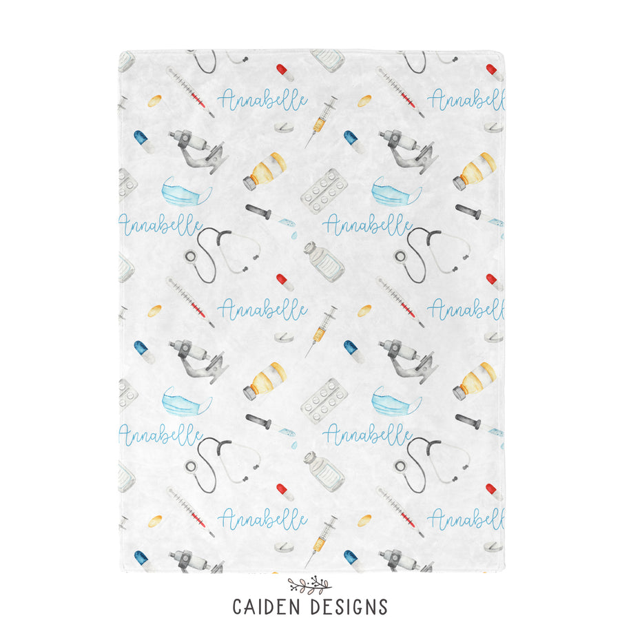 Medical Theme Personalized Blanket
