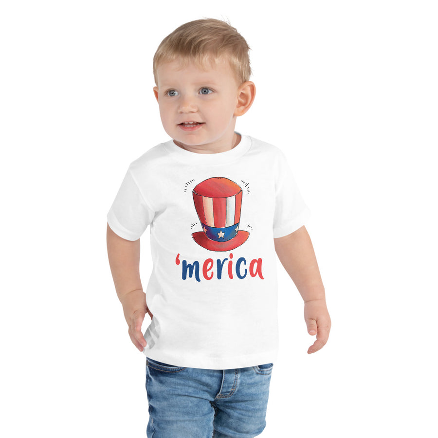 Uncle Sam Hat 'merica Toddler T-Shirt