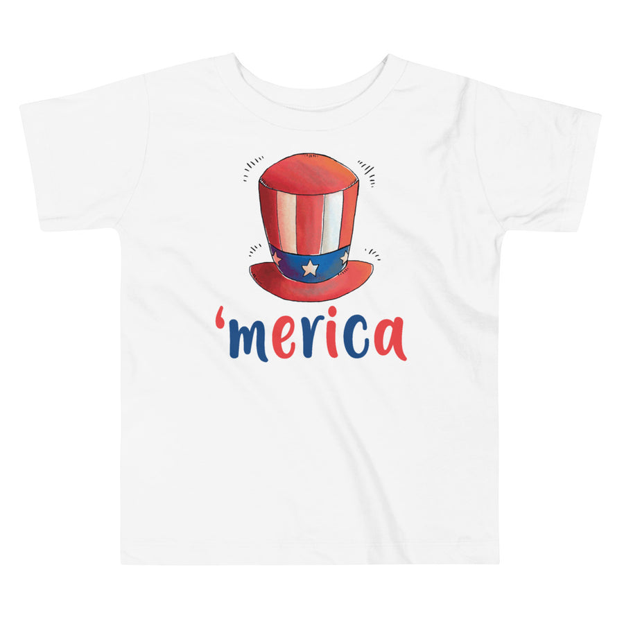 Uncle Sam Hat 'merica Toddler T-Shirt