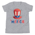 Uncle Sam Hat 'merica Youth Short Sleeve T-Shirt