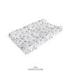 Monochrome Watercolor Bunny Changing Pad Cover