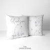 Monochrome Watercolor Bear Personalized Pillow